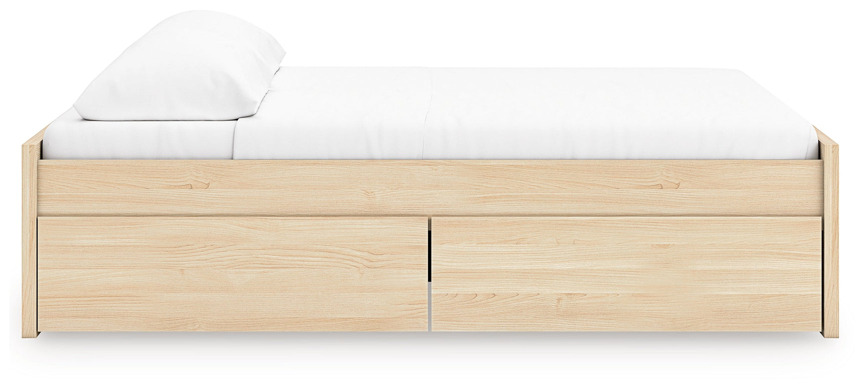 Onita Natural King Platform Bed with 2 Side Storage (Online Special Price) - Ornate Home