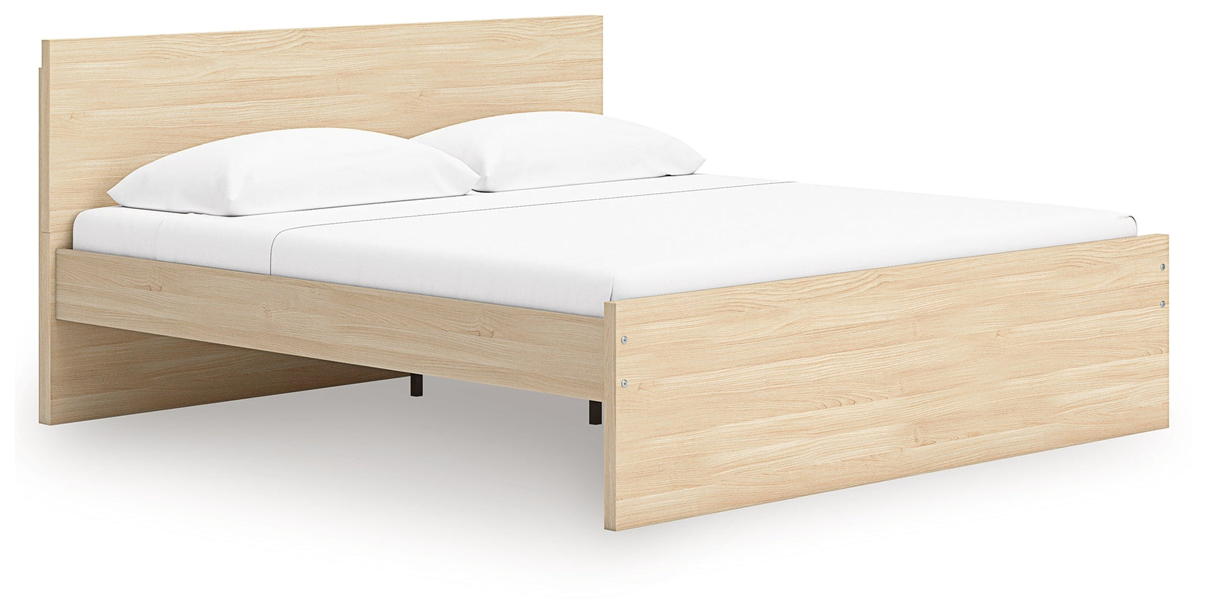 Onita Natural Queen Panel Platform Bed with 2 Side Storage (Online Special Price) - Ornate Home