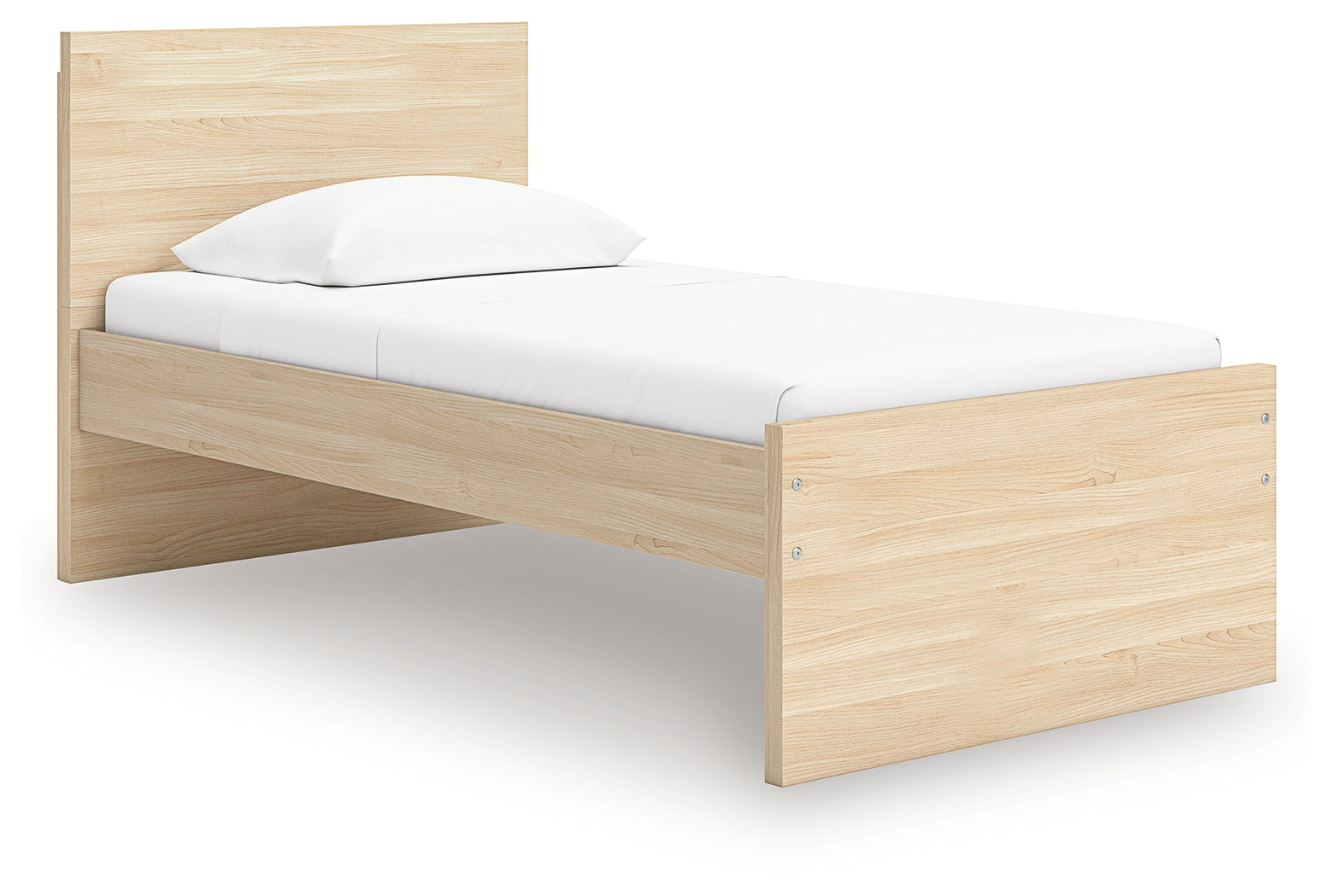 Onita Natural Twin Panel Platform Bed (Online Special Price) - Ornate Home
