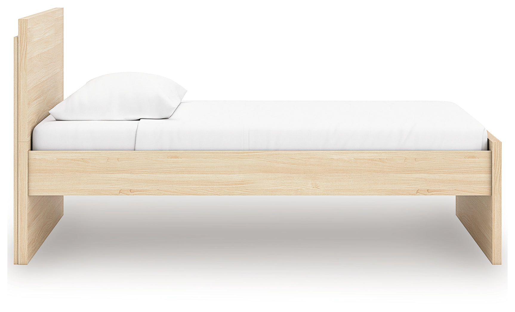 Onita Natural Twin Panel Platform Bed - Ornate Home