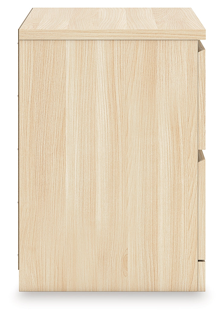 Onita Natural Two Drawer Night Stand - Ornate Home