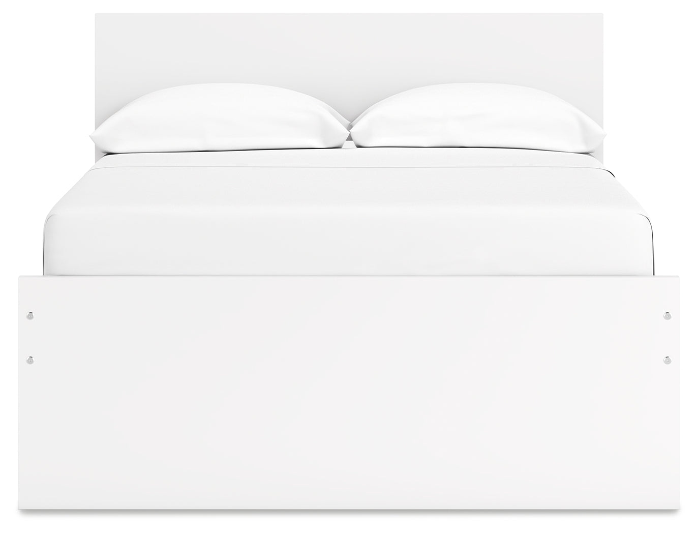 Onita White Full Panel Platform Bed with 2 Side Storage (Online Special Price) - Ornate Home