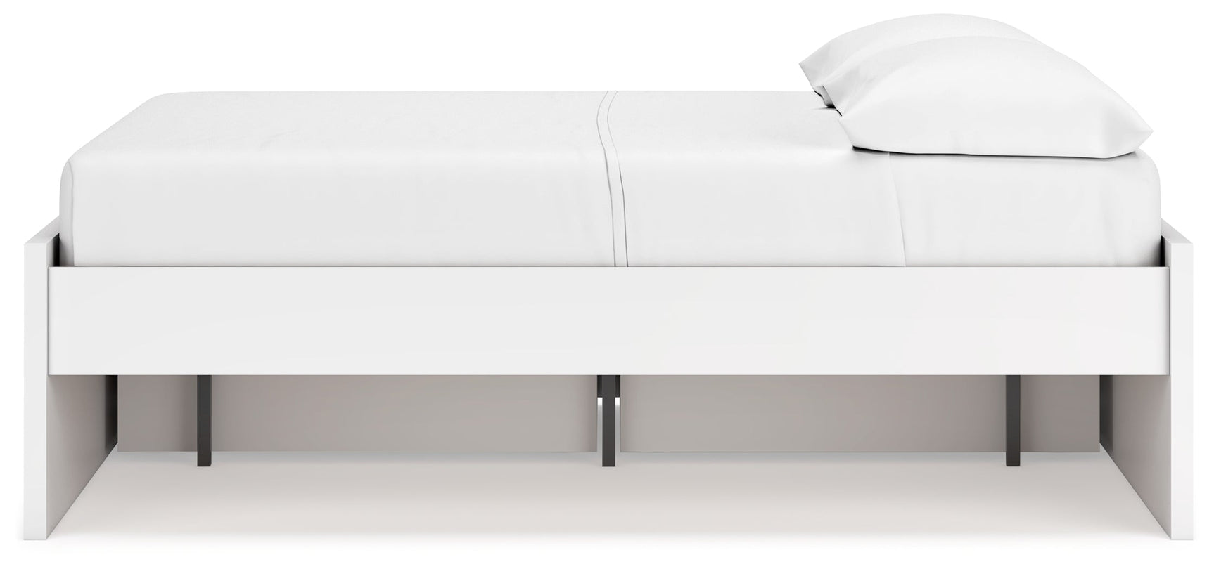 Onita White Full Platform Bed with 1 Side Storage (Online Special Price) - Ornate Home