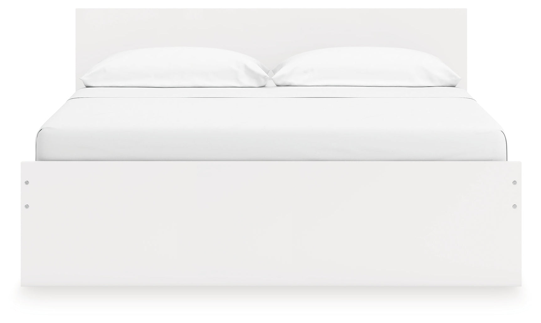 Onita White King Panel Platform Bed with 2 Side Storage (Online Special Price) - Ornate Home