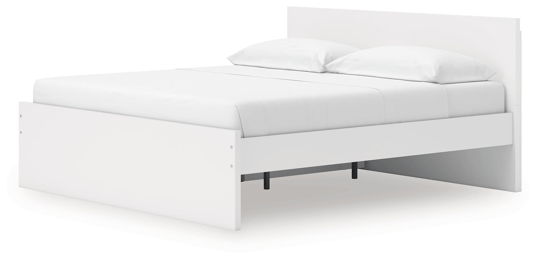 Onita White King Panel Platform Bed with Storage (Online Special Price) - Ornate Home