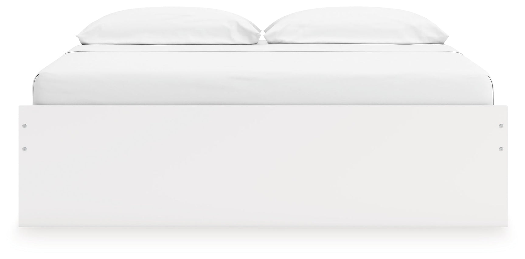 Onita White King Platform Bed with 1 Side Storage (Online Special Price) - Ornate Home