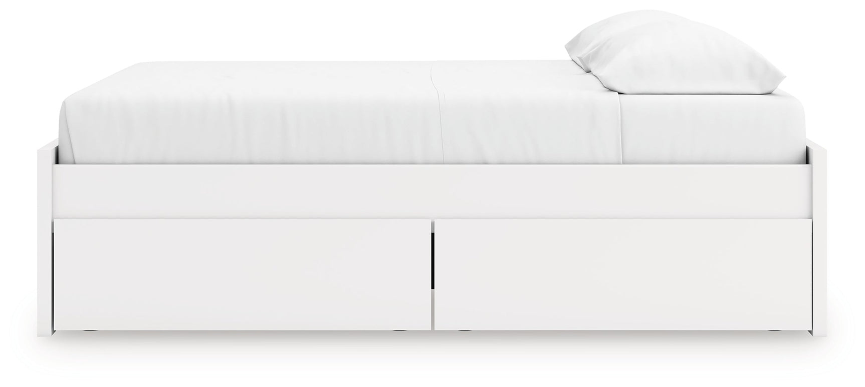 Onita White King Platform Bed with 2 Side Storage (Online Special Price) - Ornate Home