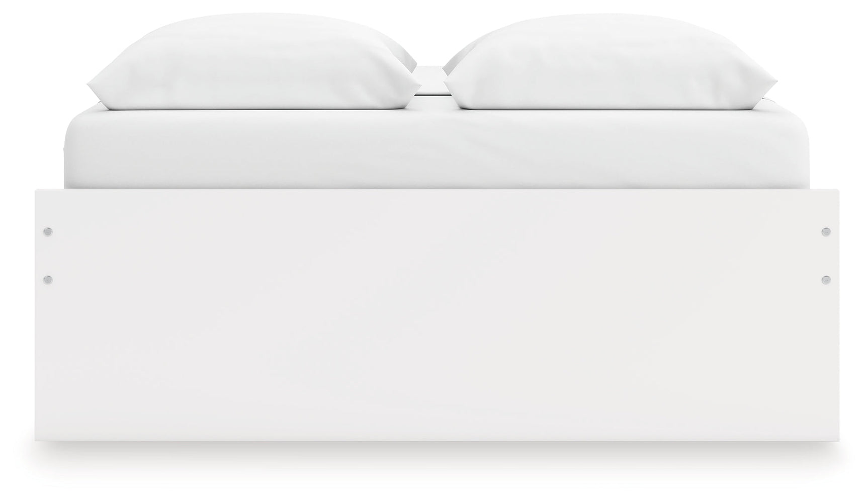Onita White Queen Platform Bed with 1 Side Storage (Online Special Price) - Ornate Home