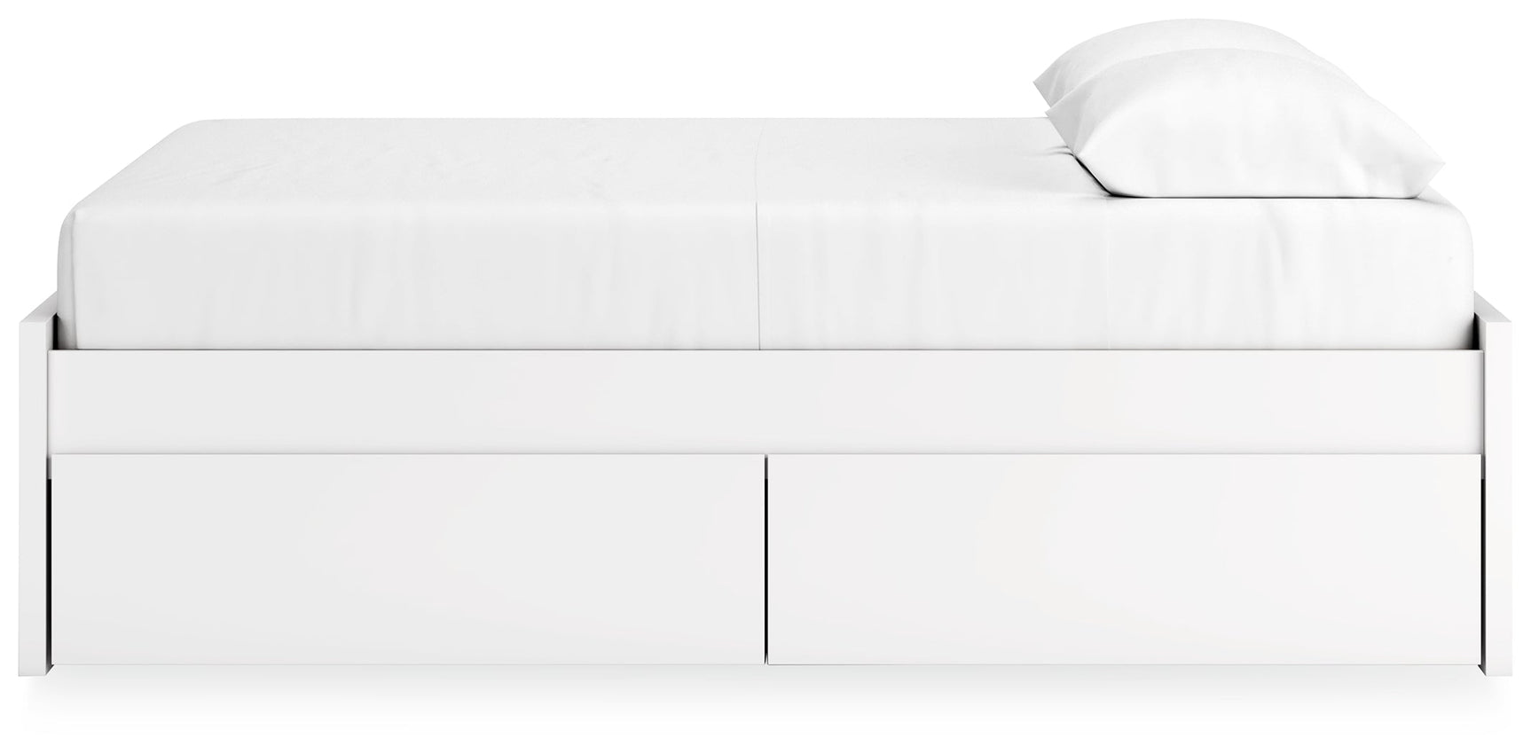 Onita White Queen Platform Bed with 2 Side Storage (Online Special Price) - Ornate Home