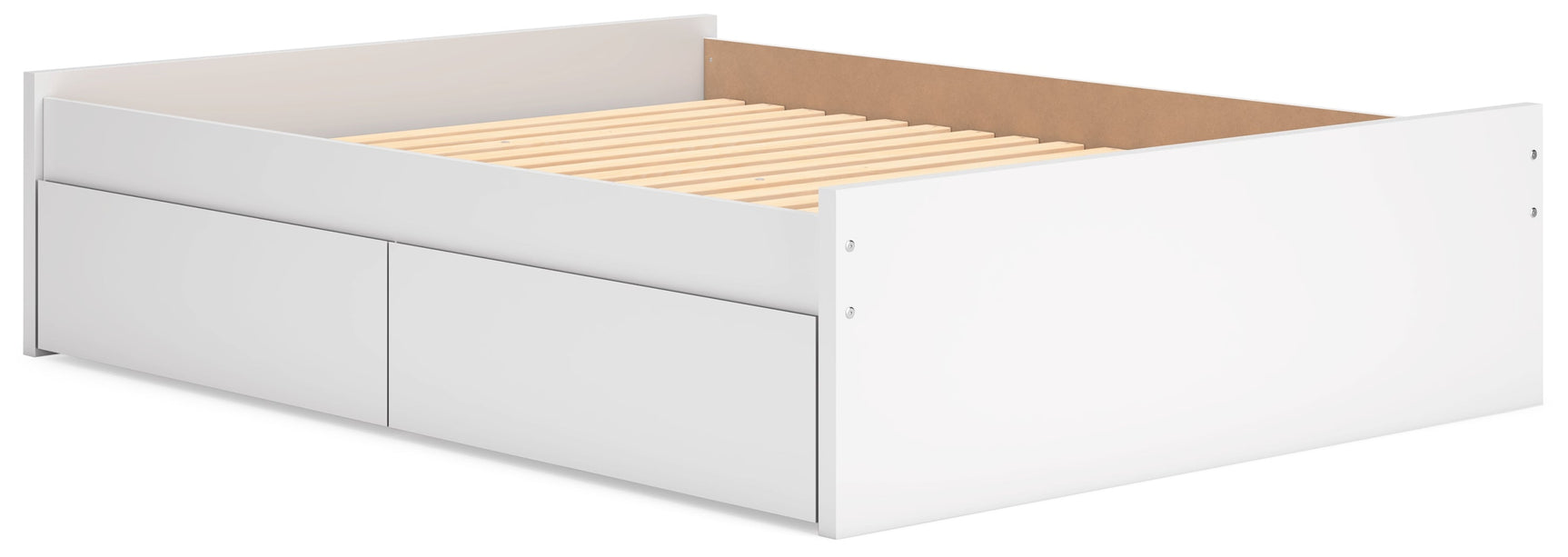 Onita White Queen Platform Bed with 2 Side Storage (Online Special Price) - Ornate Home