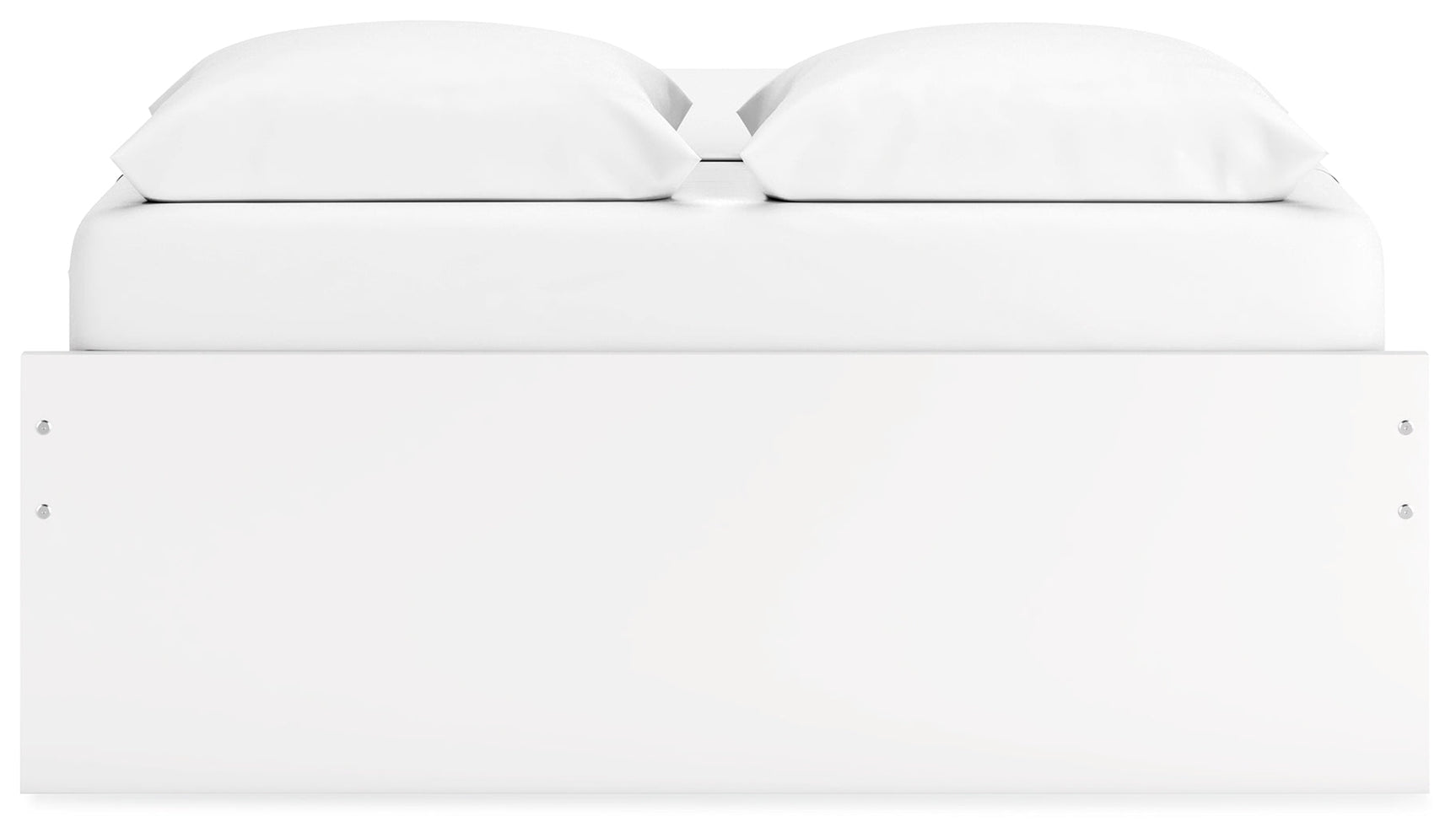 Onita White Queen Platform Bed with 2 Side Storage - Ornate Home