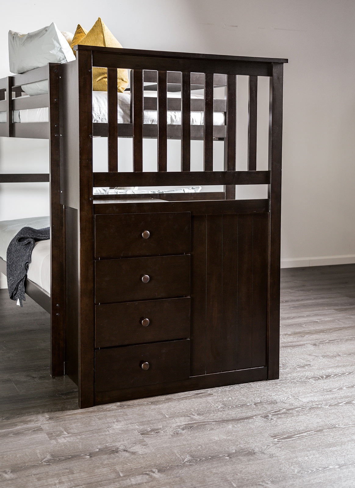 Ontario Espresso Twin/Twin Bunk Bed - Ornate Home