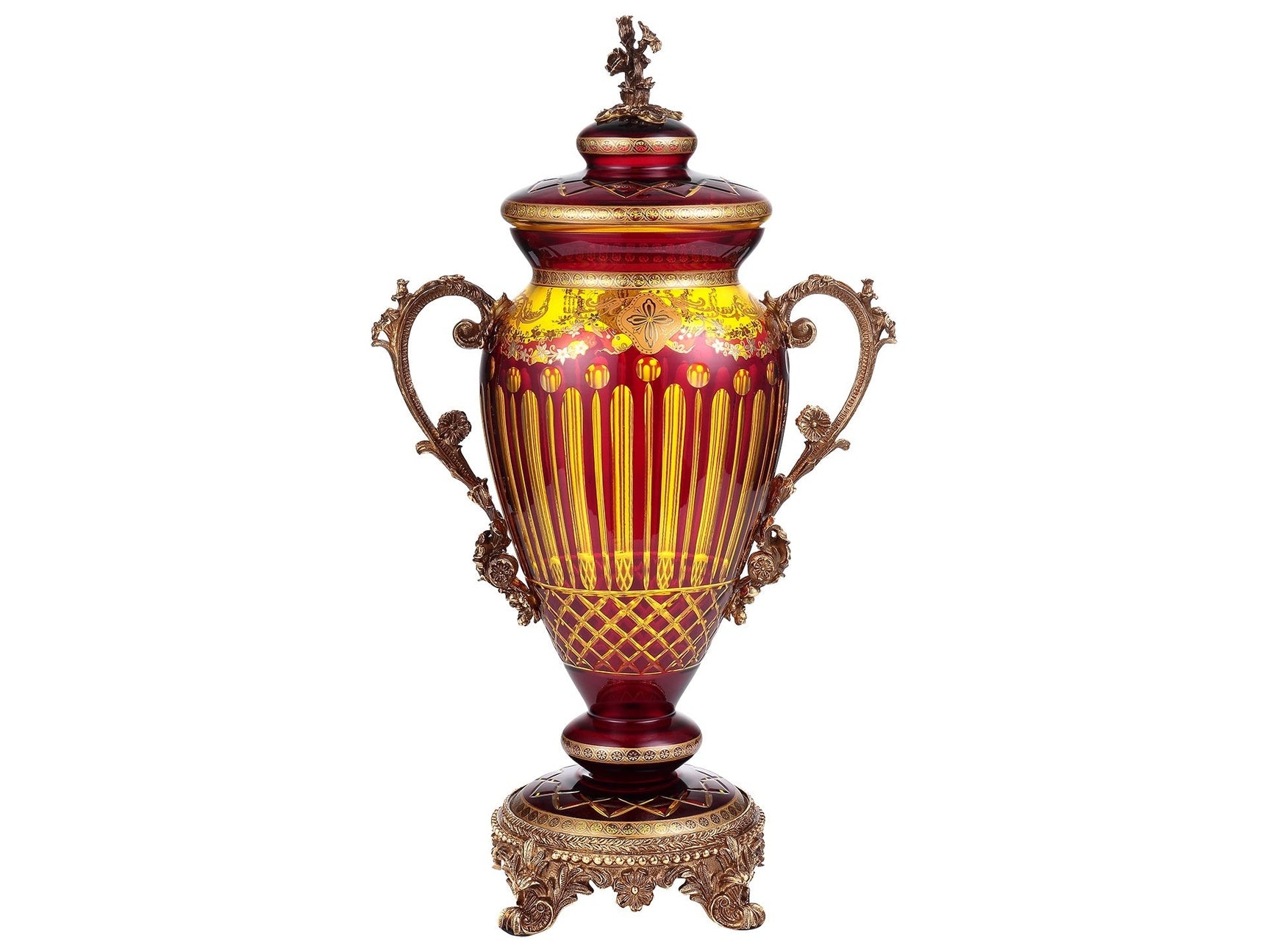 Ophia Red Urn / HD-3016 - Ornate Home