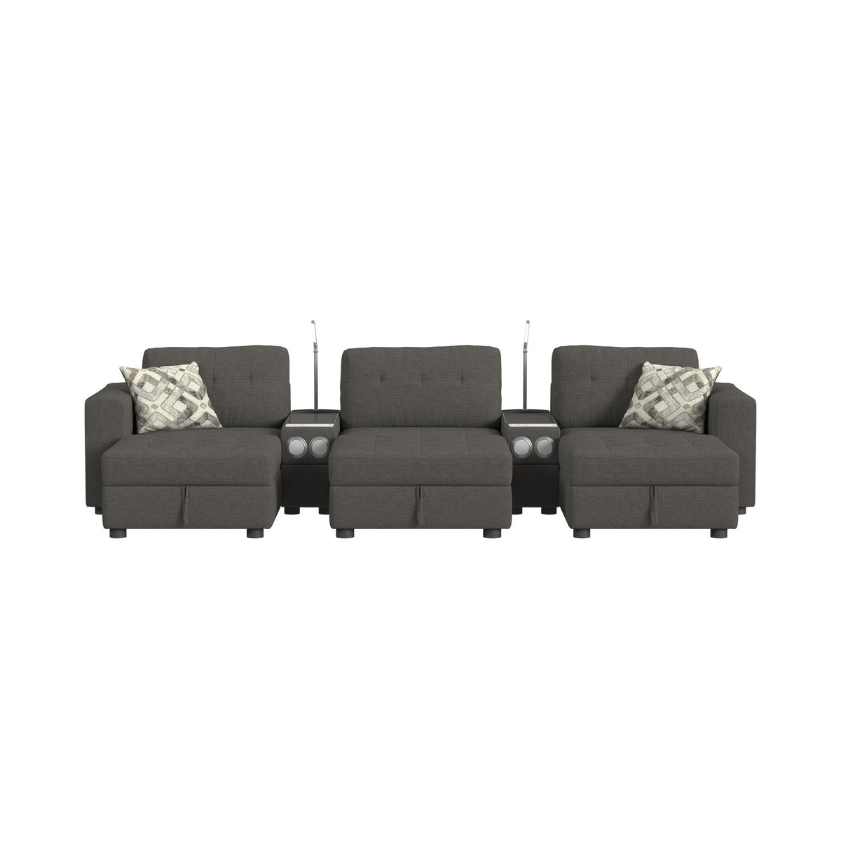 Options One Palmer Plus Ash 8-Piece Living Room Set - Ornate Home