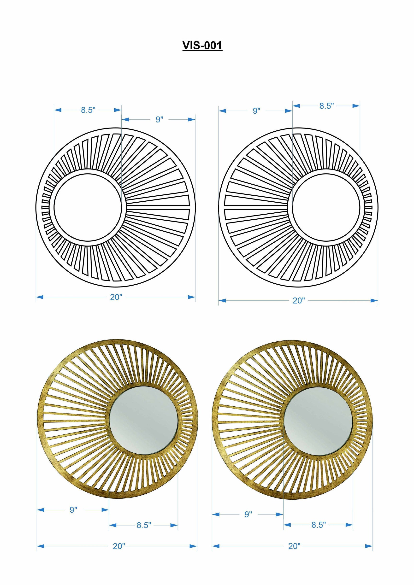 Orah Mirror - Clearance - Ornate Home