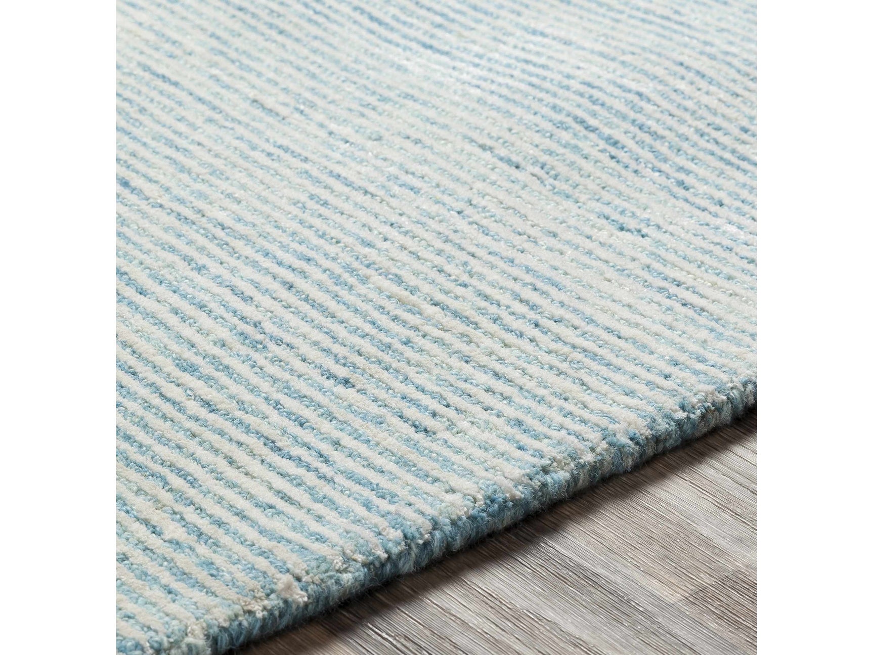 Orcas Hand Tufted Wool-Blend Rug - Ice Blue - Ornate Home