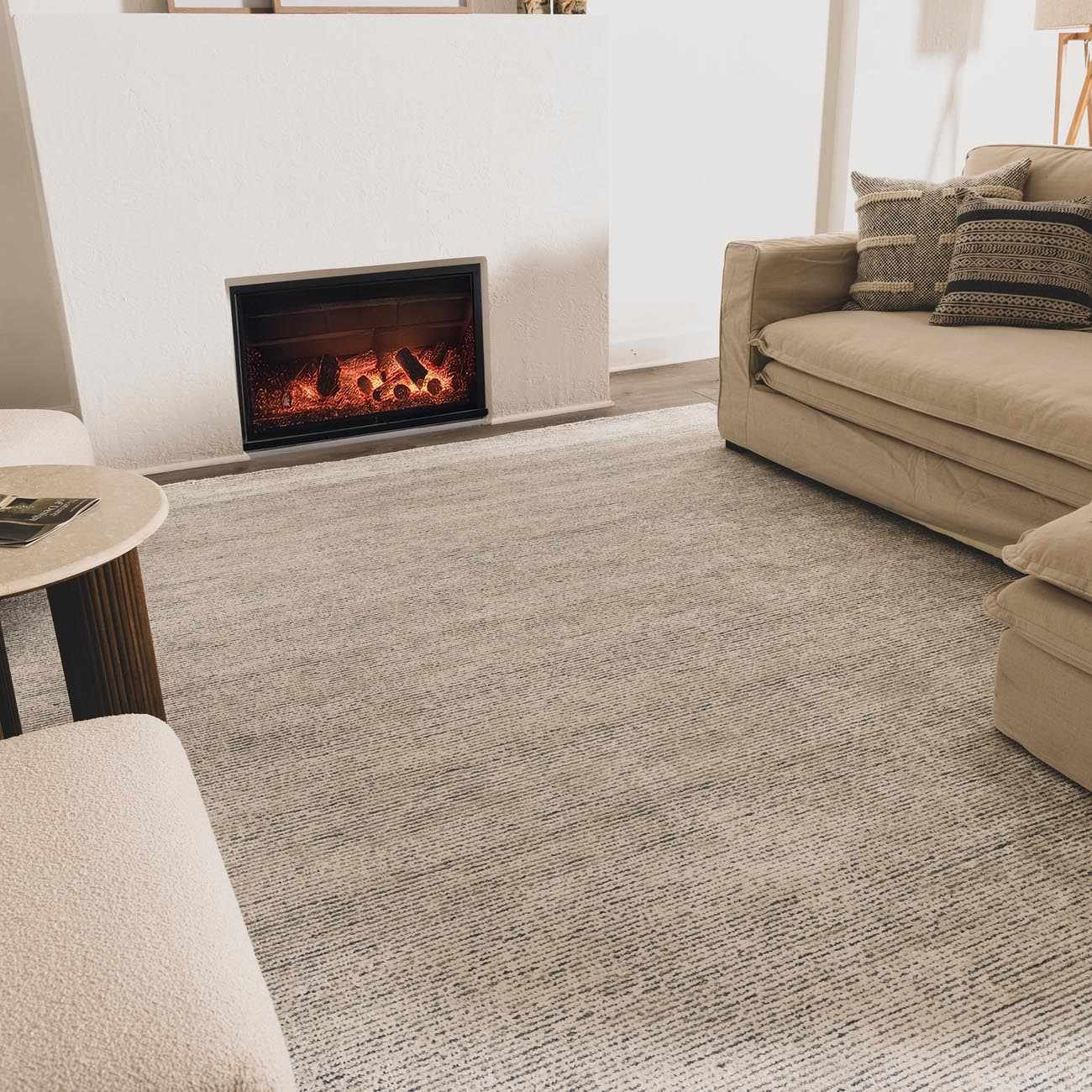 Orcas Hand Tufted Wool-Blend Rug - Slate - Ornate Home