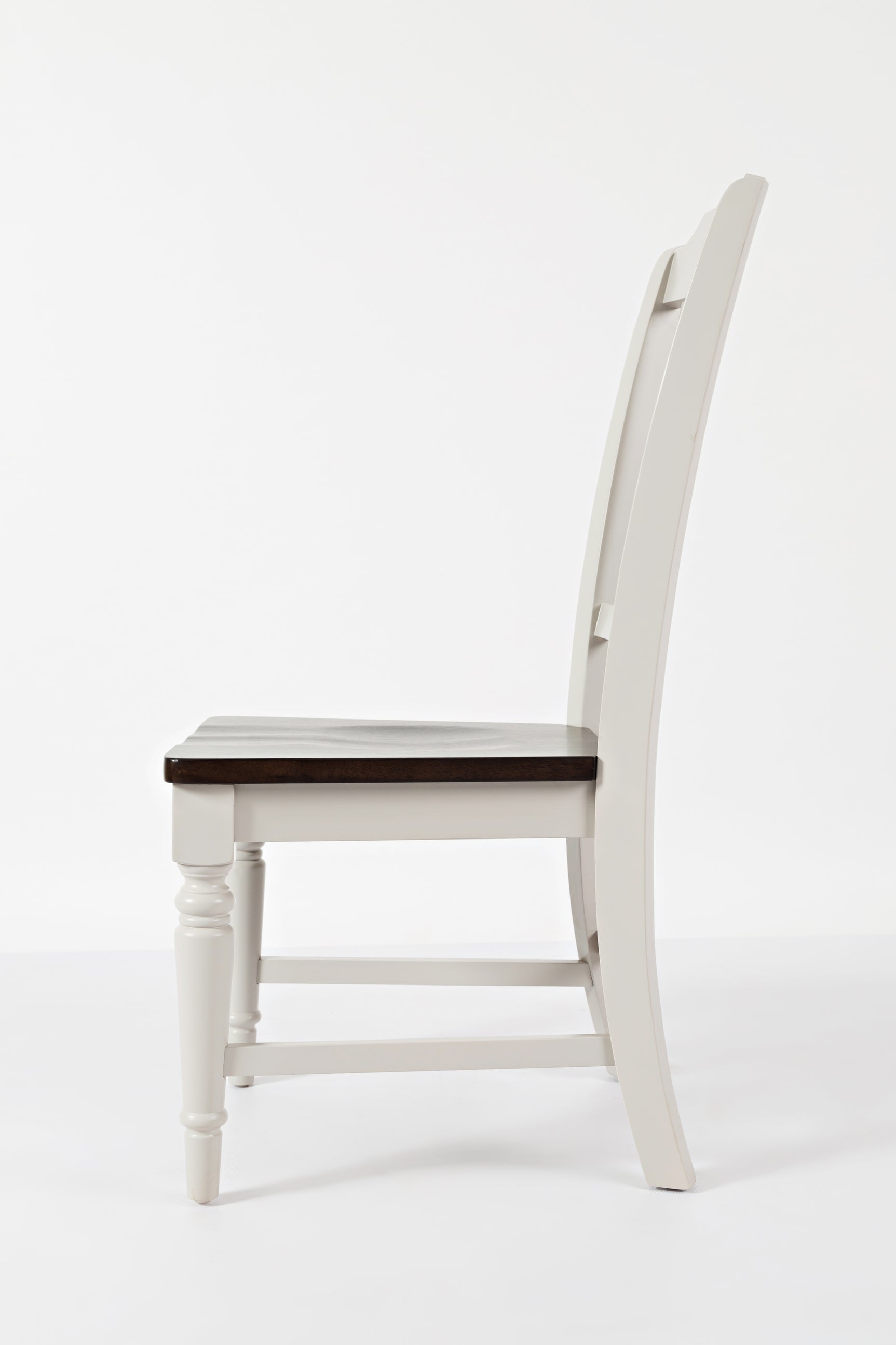 Orchard Park Dark Brown/Light Grey Slatback Chair (Set of 2) - Ornate Home