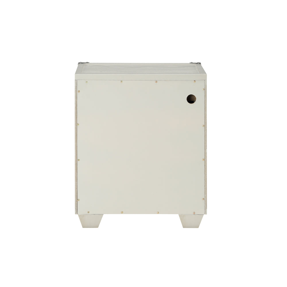 Orchest Gray Nightstand w/ USB - Ornate Home