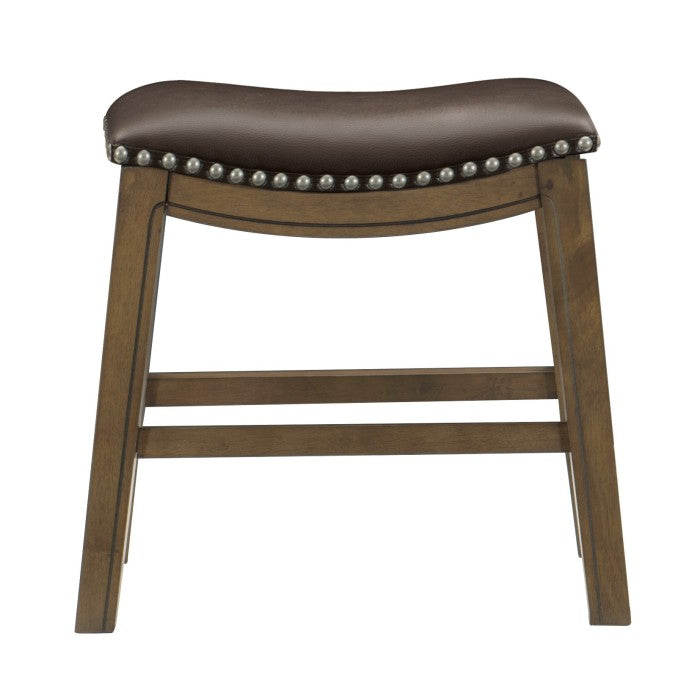 Ordway Brown/Brown Dining Stool - Ornate Home