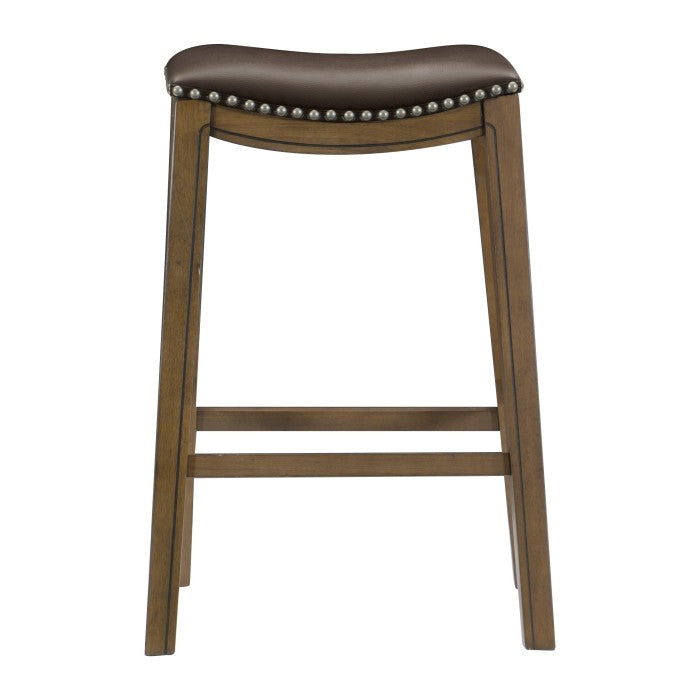 Ordway Brown/Brown Pub Height Stool - Ornate Home