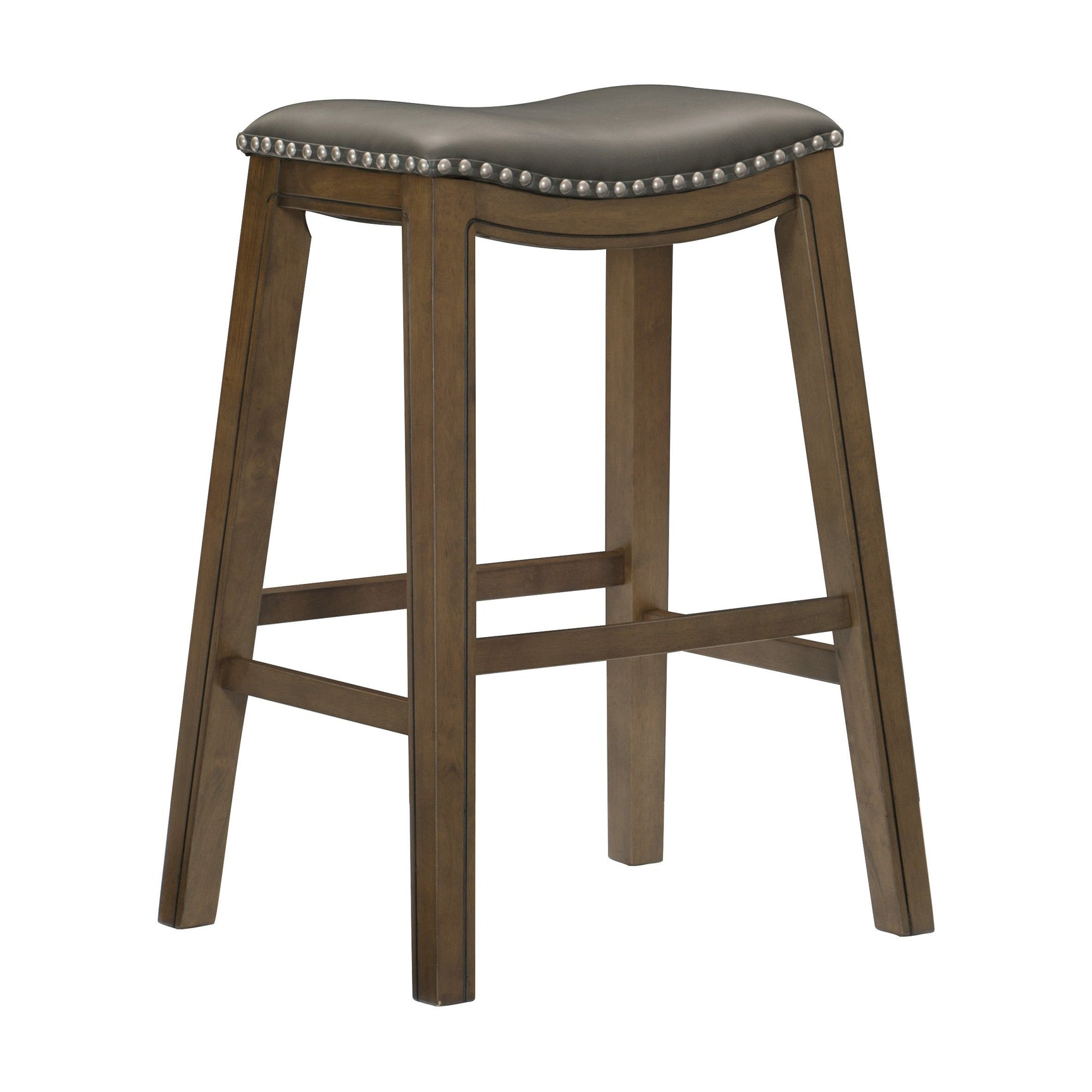 Ordway Gray/Brown Pub Height Stool - Ornate Home
