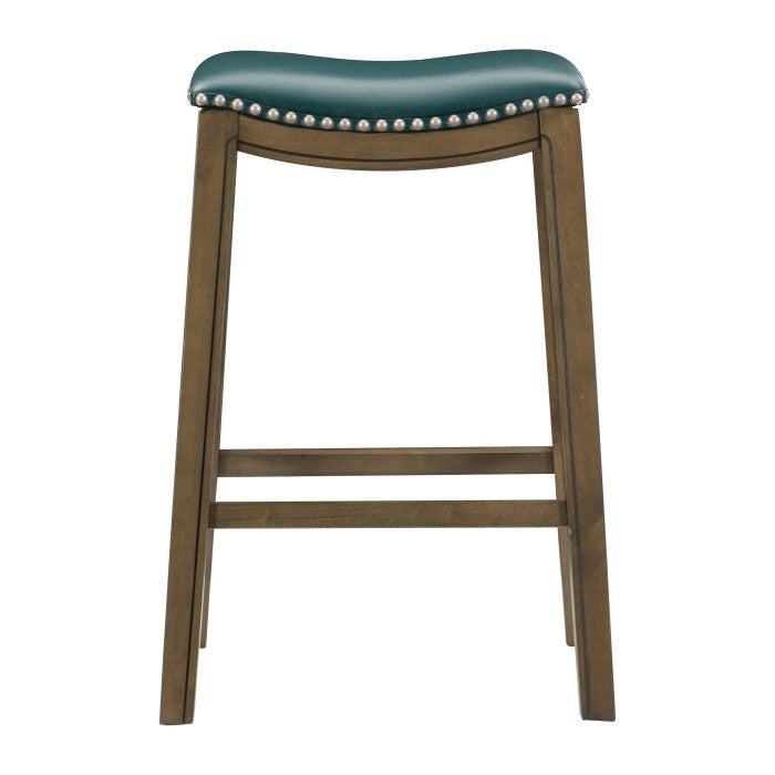 Ordway Green/Brown Pub Height Stool - Ornate Home
