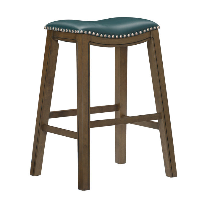 Ordway Green/Brown Pub Height Stool - Ornate Home