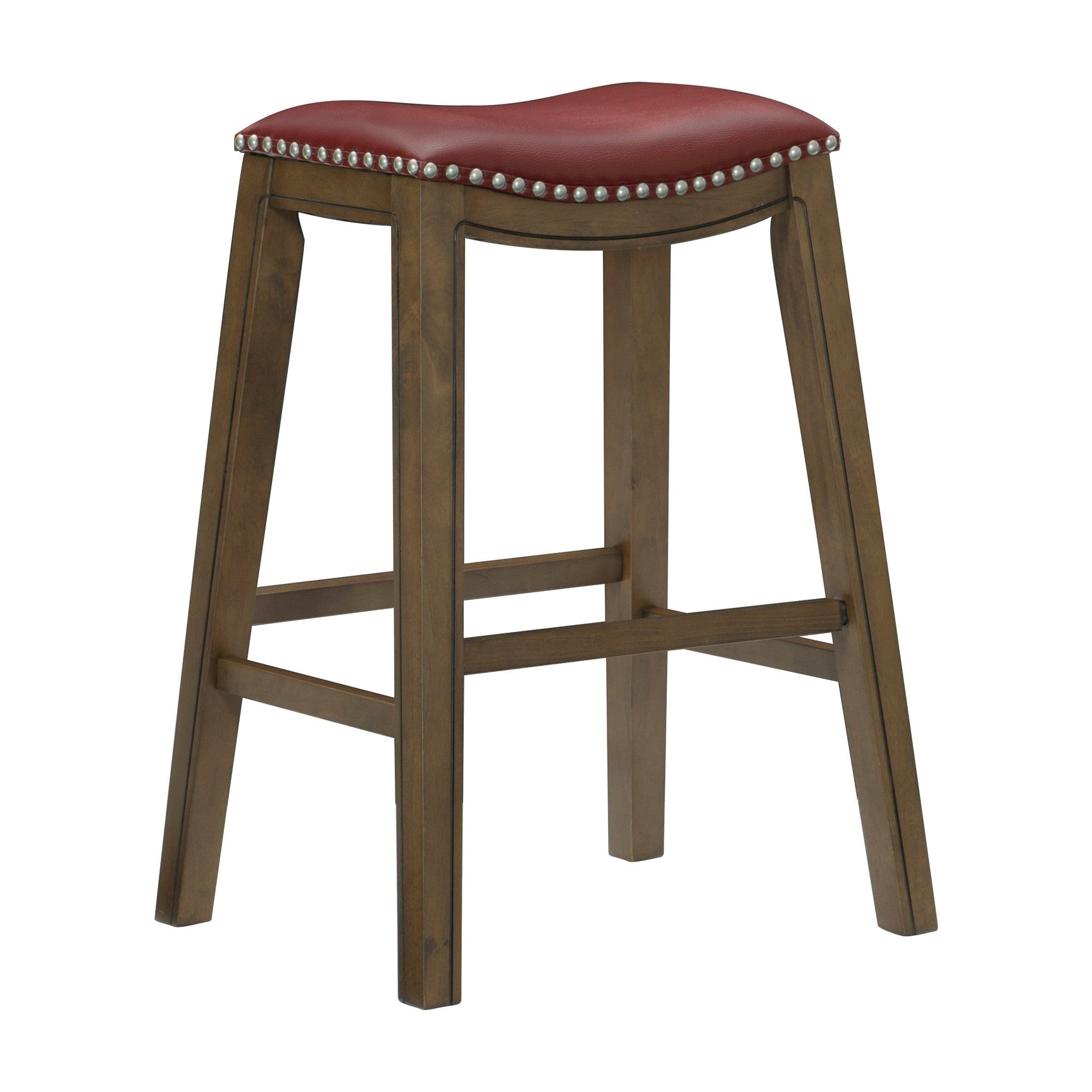 Ordway Red/Brown Pub Height Stool - Ornate Home
