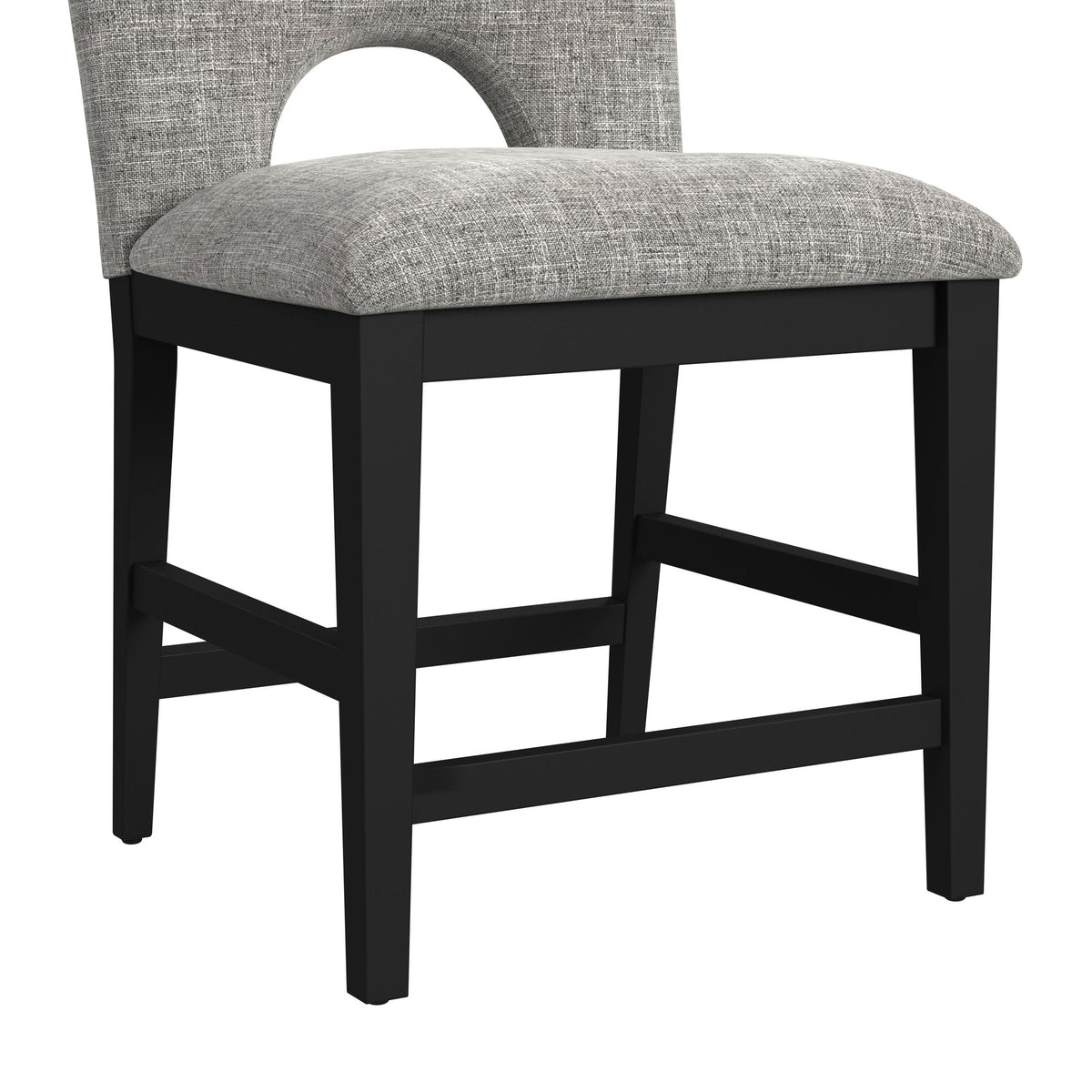 Oregon Black/Grey Counter Side Chair (Set of 2) - Ornate Home
