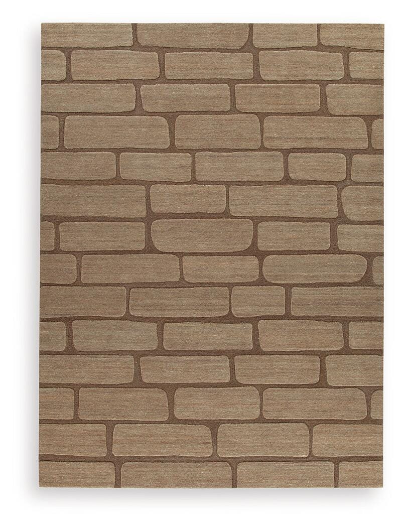 Orest Brown Extra Large Rug - Ornate Home