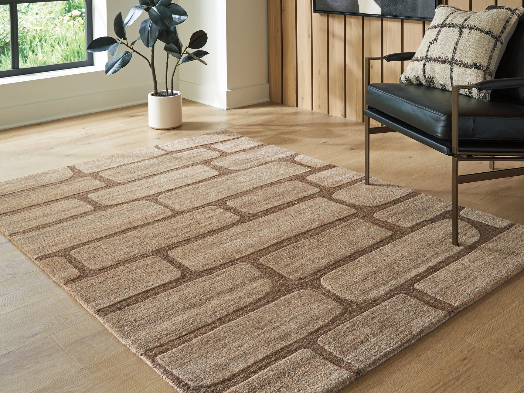 Orest Brown Medium Rug - Ornate Home