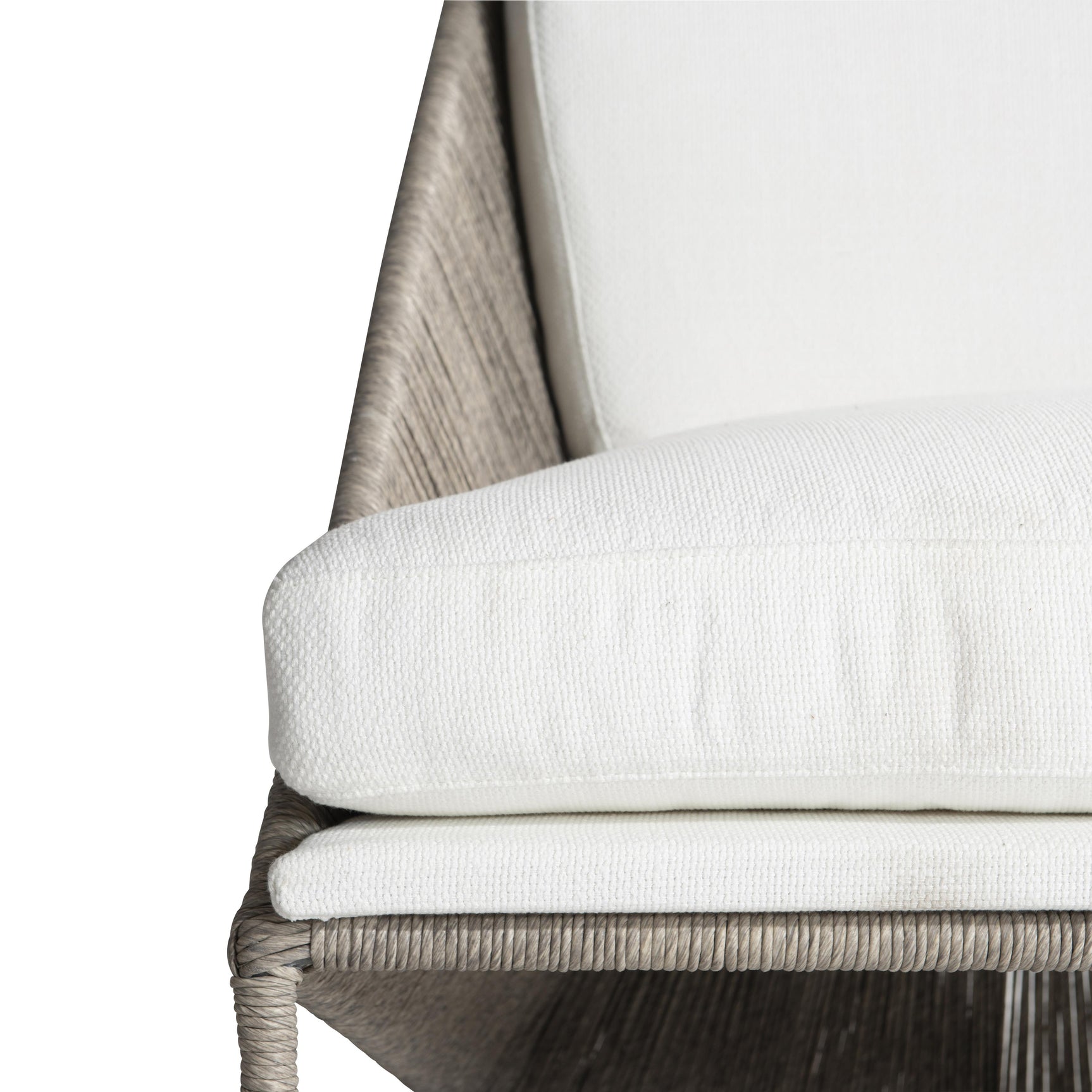 Origami Egret Grey/White/Cream Outdoor Chair - Ornate Home