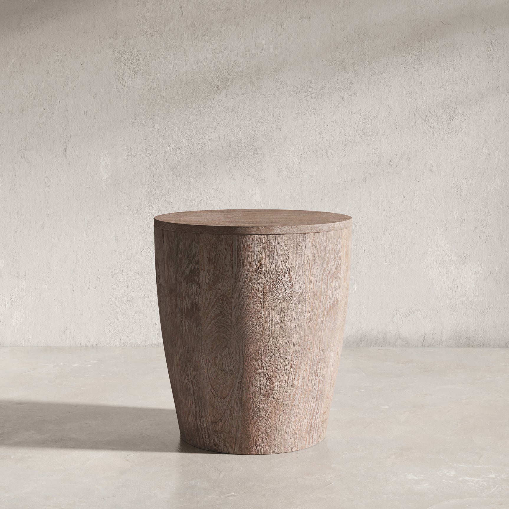 Origins Washed Sand Drum Table - Ornate Home
