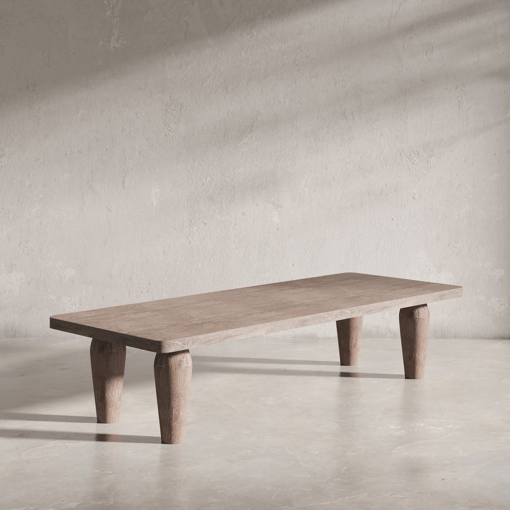Origins Washed Sand Rectangle Cocktail Table - Ornate Home