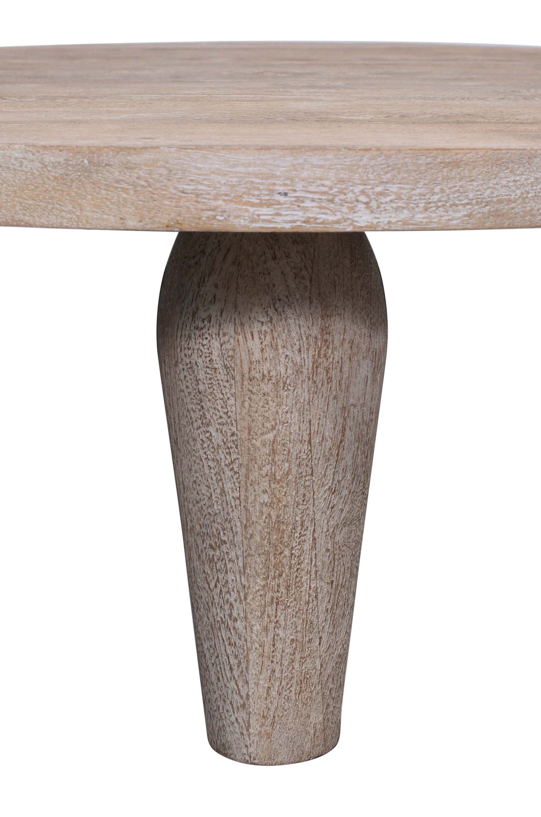 Origins Washed Sand Round Cocktail Table - Ornate Home