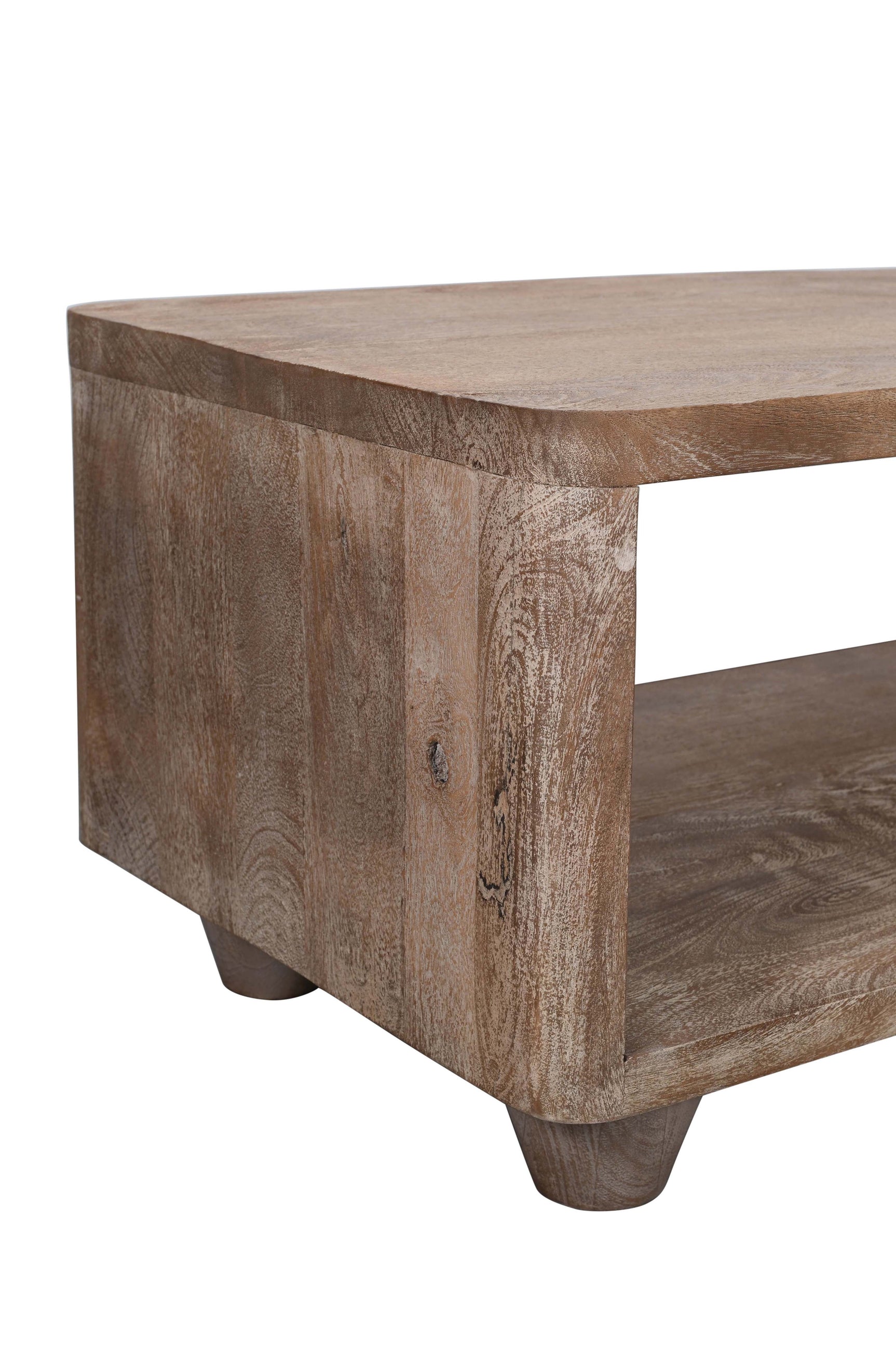 Origins Washed Sand Storage Cocktail Table - Ornate Home