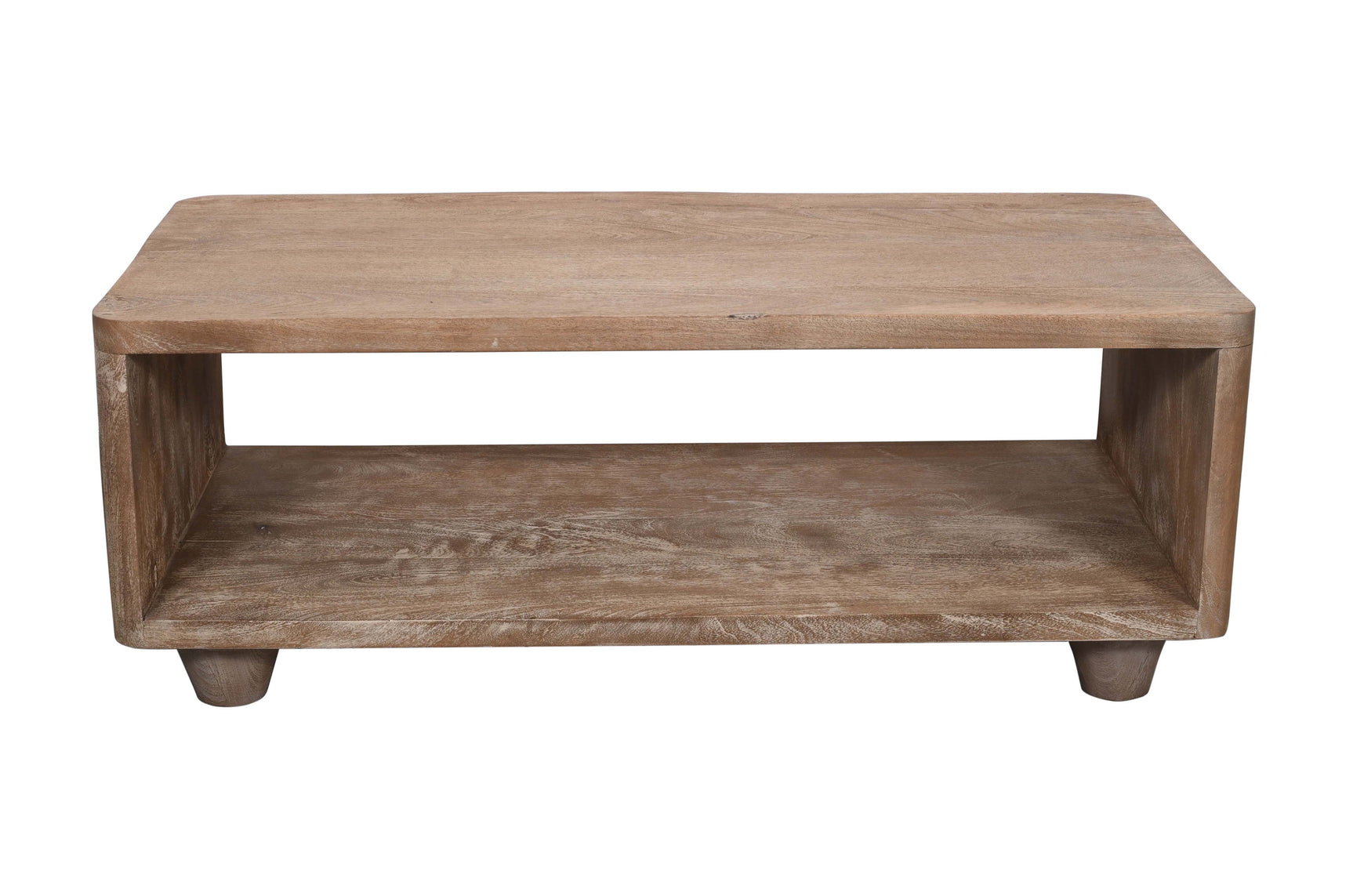 Origins Washed Sand Storage Cocktail Table - Ornate Home