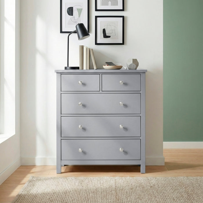 Orion Gray 5-Drawer Chest