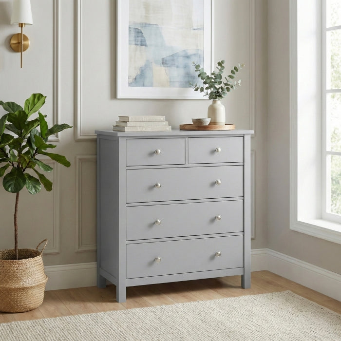 Orion Gray 5-Drawer Chest