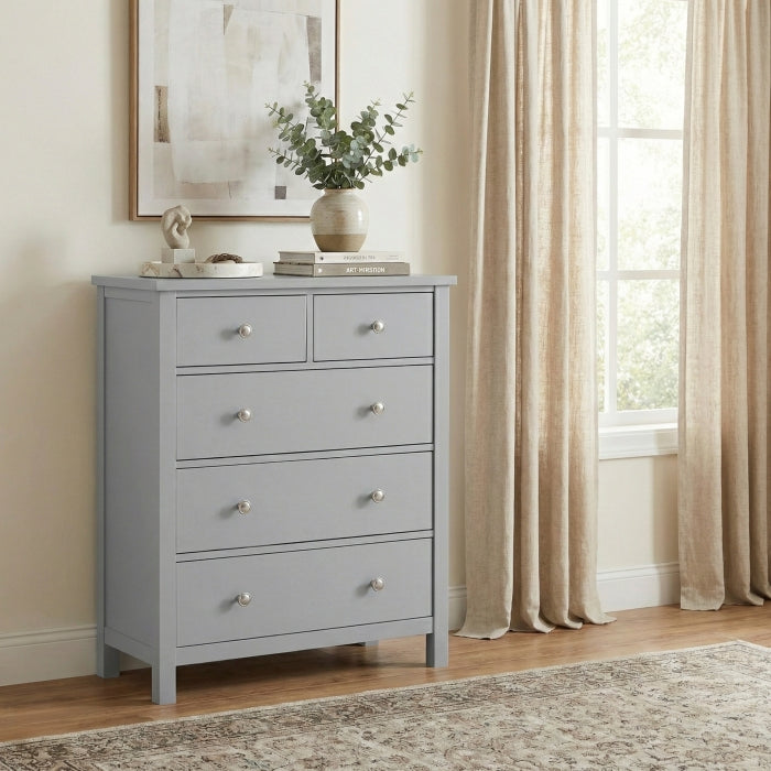 Orion Gray 5-Drawer Chest