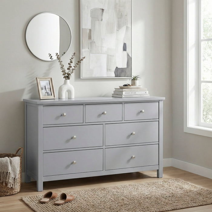 Orion Gray 7-Drawer Dresser