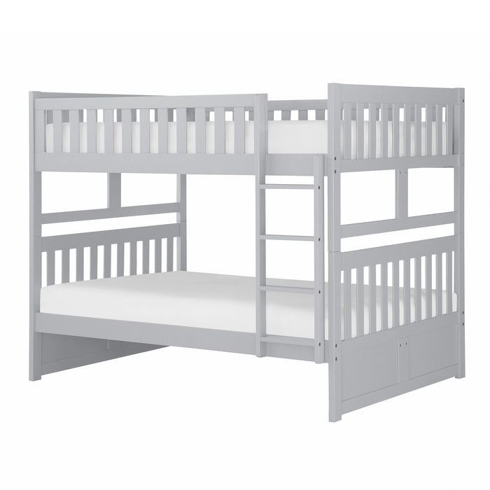 Orion Gray Full/Full Bunk Bed - Ornate Home