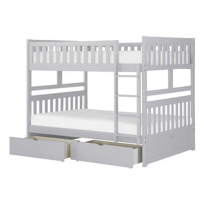 Orion Gray Full/Full Bunk Bed - Ornate Home