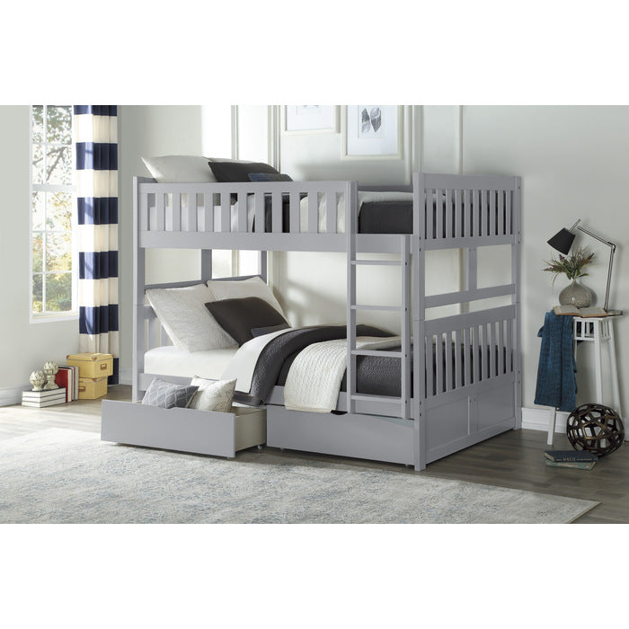 Orion Gray Full/Full Bunk Bed - Ornate Home