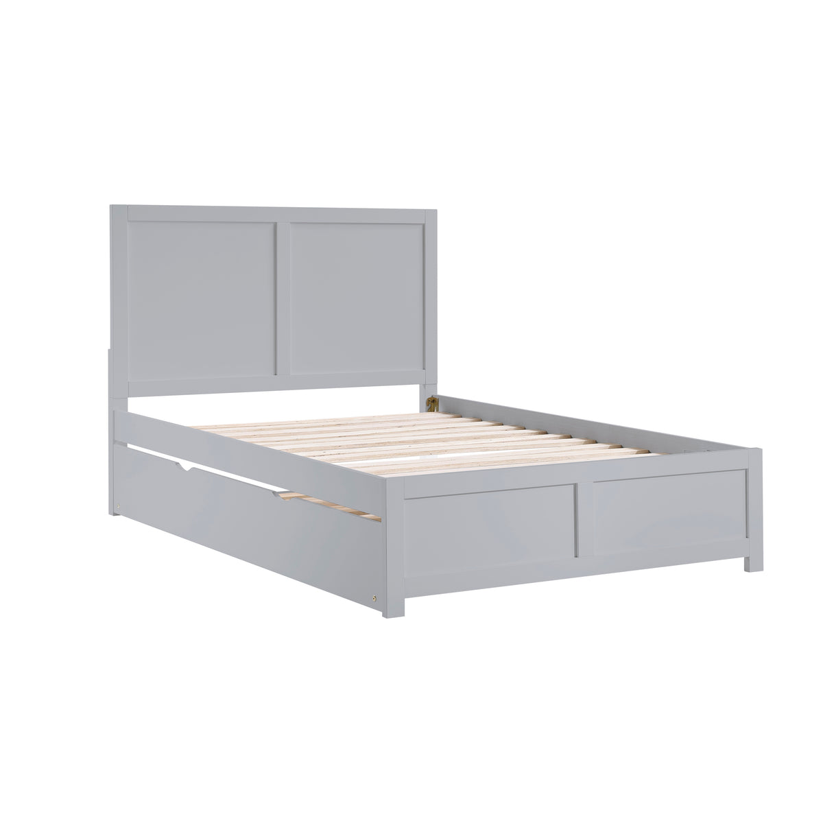 Orion Gray Full Platform Bed - Ornate Home