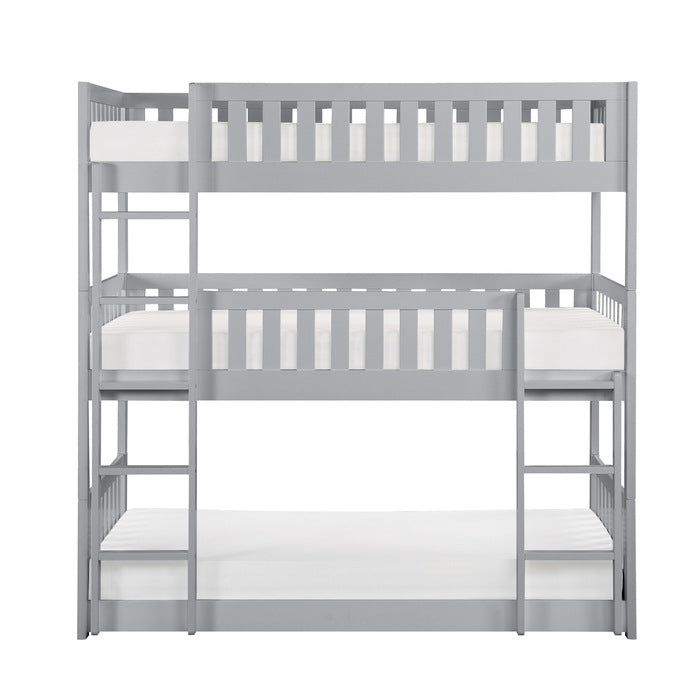Orion Gray Triple Bunk Bed - Ornate Home