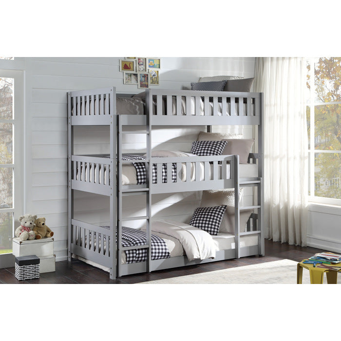 Orion Gray Triple Bunk Bed - Ornate Home