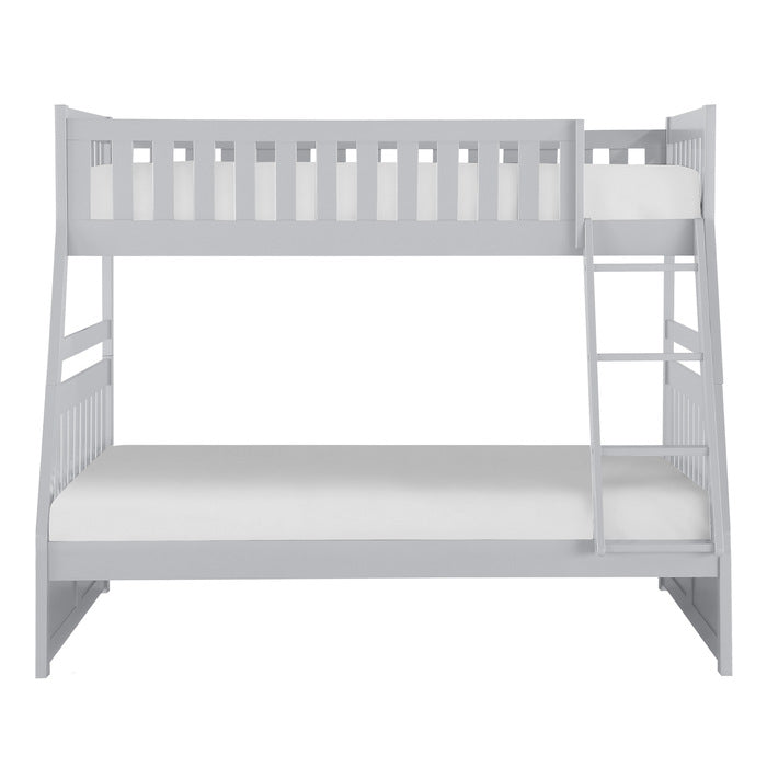 Orion Gray Twin/Full Bunk Bed - Ornate Home