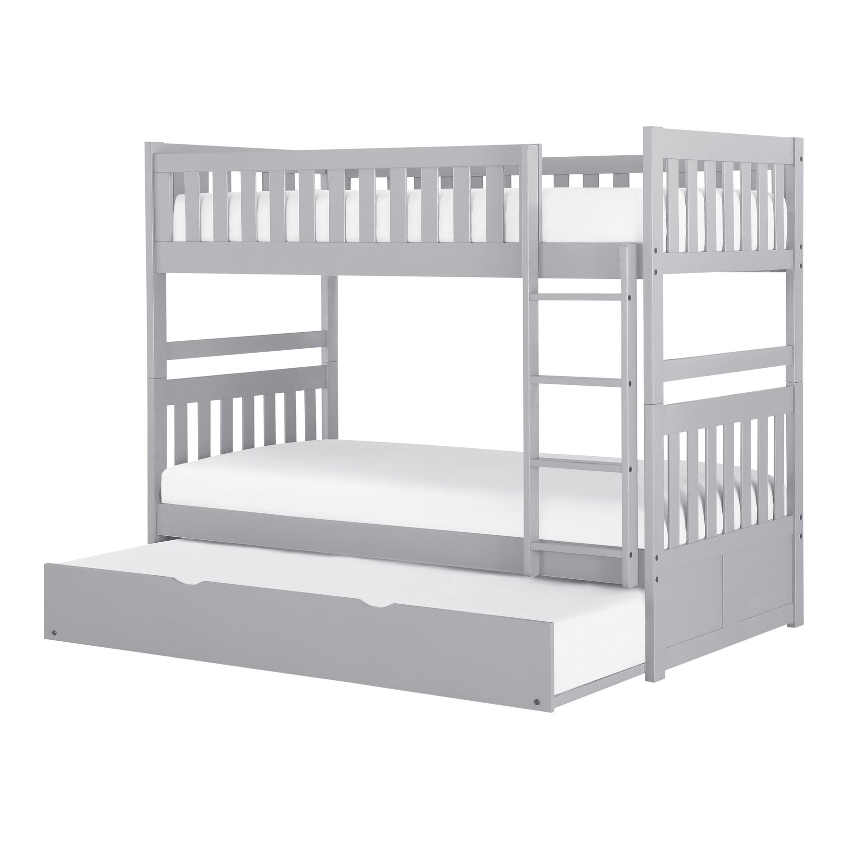 Orion Gray Twin/Twin Bunk Bed with Twin Trundle - Ornate Home